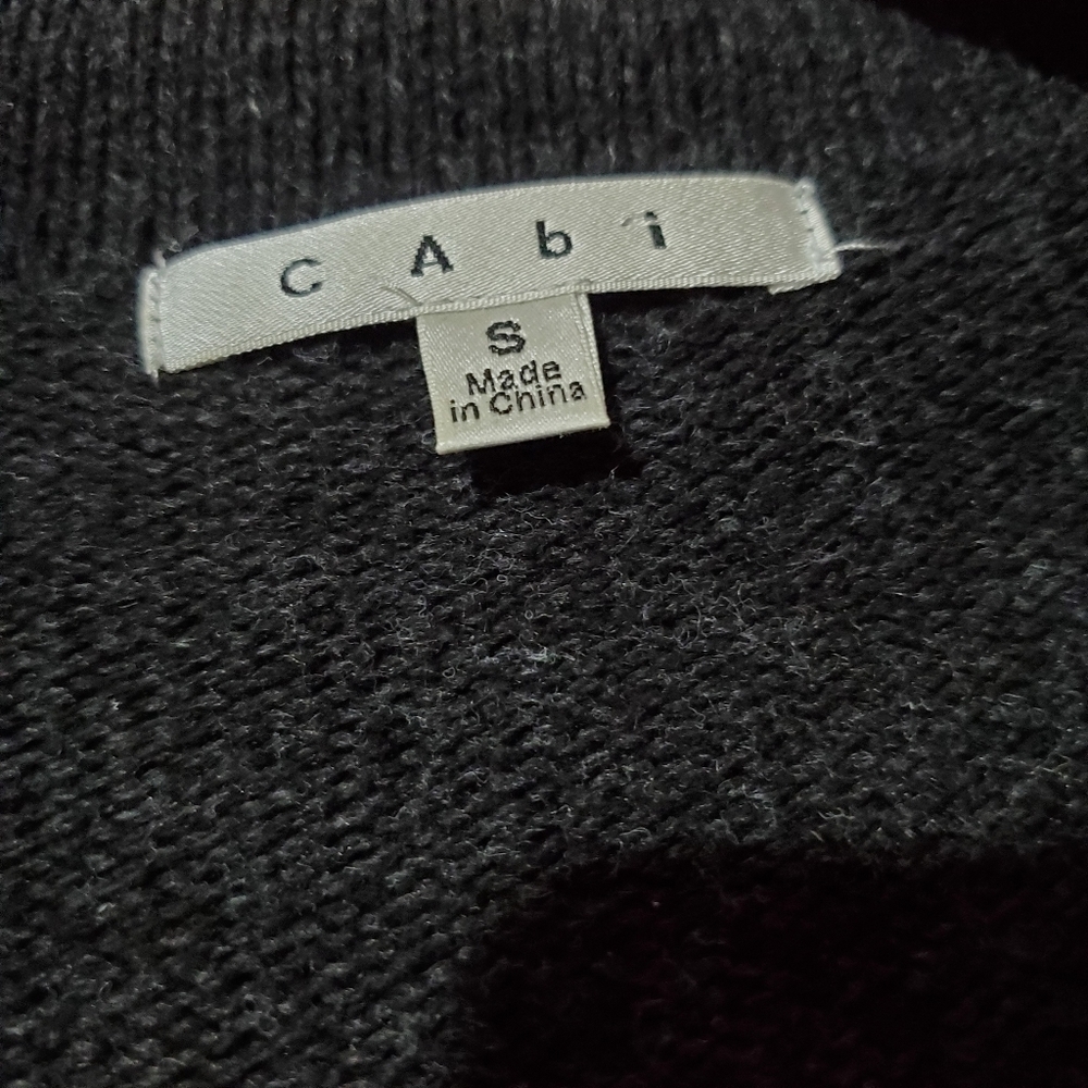 Vintage Y2K 2000s 00s Cabi Black Grey Knit Sweater - Picture 3 of 5